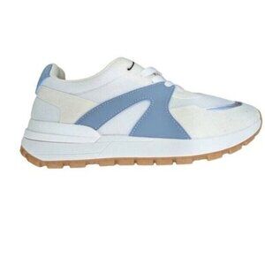 NWT Rachel Zoe Sophia Retro Sneakers Blue Tan Fashion Blogger Dad Shoe Size 8.5